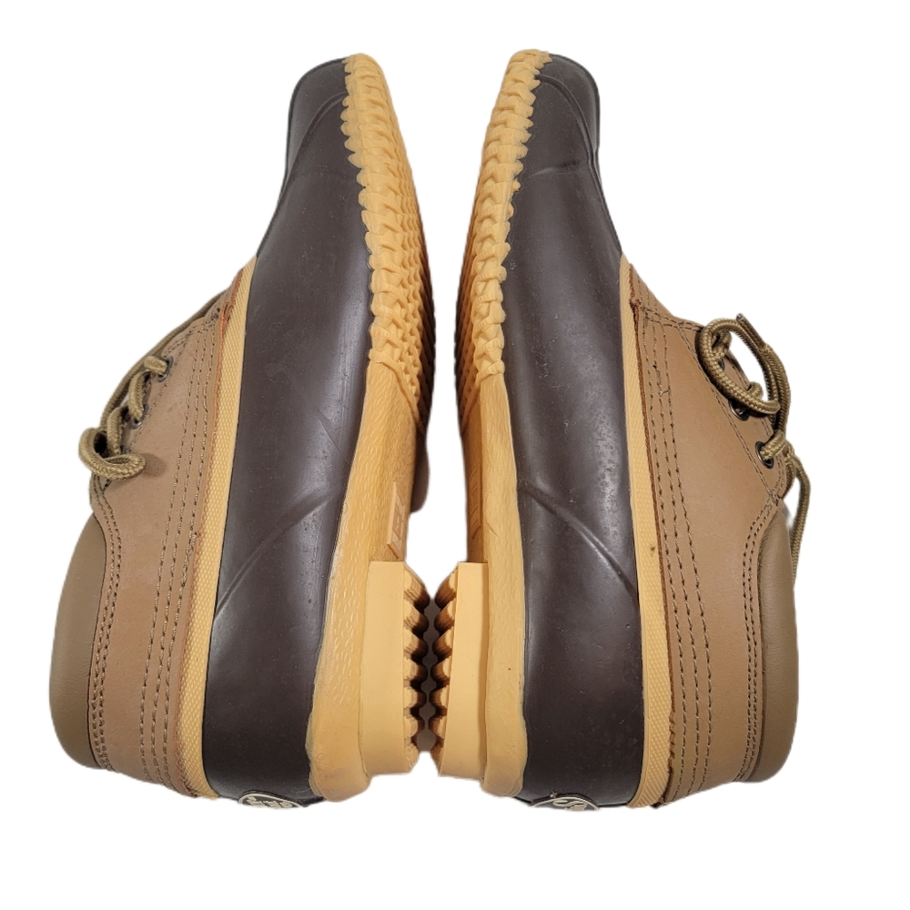 Superior Boot Company 3 eye  Brown and Tan Duck Boots. Unisex. Women's size 9 - Picture 4 of 7